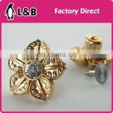 Latest Design Fashion 20mm Alloy Metal Strass Metal Buttons for Jeans thumbnail-3