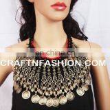 Kuchi Necklace, Vintage Necklace, Afghan Jewelry,Turkoman, Bedouin Necklace, Gypsy Jewelry, Silver Chain Necklace thumbnail-1