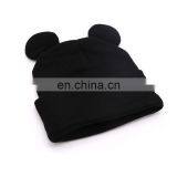 Catgirl Plain Beanie Knit Ski Cap Skull Hat Warm Solid Warm Cuff Blank Beanie thumbnail-2