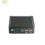 Fanless industrial computer J1900 Quad Core  Mini PC Box PC