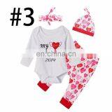 "Little Sister" 2019 Baby Rompers Outfits & Kids Hearts Full Print Pants & Headband 3pc Set thumbnail-5