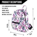 New Arrival 9inch Mini Backpack Girls Small Travel Bag With Romantic Purple Rose Image thumbnail-2