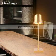 Restaurant Hotel Bar Rechargeable Wholesale CE Cordless Modern Led Light Desk Table Lamps