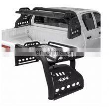 4x4 Offroad Accessories Universal Black Sport Roll Bar With Roof Rack For Hilux Navara NP300 D40 D22 Isuzu Ford Ranger thumbnail-5