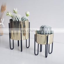 Wholesale Custom Metal Gold Plant Stand, Iron Art Flower Pot Plant Stand In Home Decorative