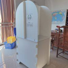 Chinese Cheap Price Standalone Corrugated PP PPC Plastic Voting Booth Individual Voting Box Wholesale thumbnail-2