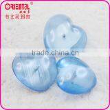 Colorful Heart Shape Transparent Acrylic Shank Button for Shirt thumbnail-2