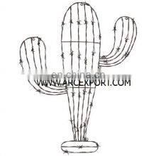 Antique Marble Base Cactus Sculpture thumbnail-3