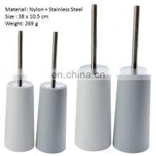 Long Handle Stainless Steel Bathroom Toilet Cleaning Brush With Holder thumbnail-5