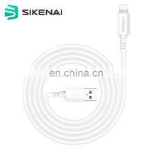 SIKENAI 2020 Best Selling 3A USB Fast Cable For Iphone Charger White Cord Charging Cord 2meter USB Data Cables