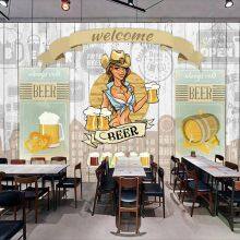 Custom Bar Dance Wallpaper Background Wall Paper Summer Outdoor Dinner Mural Restaurant Clubs KTV Decor Murals 3D Dropshipping thumbnail-4