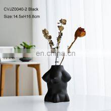 Скульптуры в нордском инс-стиле с матовым дизайном, модель человеческого тела, украшение для дома и комнаты, цветочный декоративный керамический ваз thumbnail-2