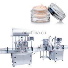 Auto Cosmetic Production Line for Cosmetic Cream Bottle Filling Capping and Labeling Machine Vaseline Filling Packing Machine