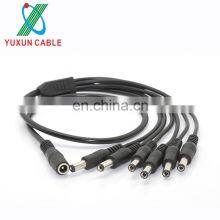 5.5mm *2.1mm 5.5mm *2.5mm Dc 12v Power Extension Cord 6 Channel Male to Female Power Supply Cable