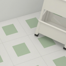 Simple Modern Small Fresh Avocado Green Square Tile 300 × 300 Bathroom Balcony Kitchen Anti-skid Floor Tiles thumbnail-2