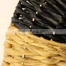 Best Price Black Natural WOven Water Hyacinth Mirror Round Wall Decoration High Quality WHolesale Made in Vietnam thumbnail-2