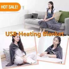 Gray Portable Electric Blanket/ USB Gray Electric Blanket/ Portable Electric Blanket/ thumbnail-1