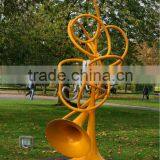 Garden Abstract Trumpet Metal Sculpture thumbnail-2