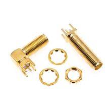 Wholesale RF SMA-KE Plug 11mm 13mm 15mm Long Screw Four Feet 16.5mm 18.5mm 20.5mm SMA Female PCB Connector thumbnail-3