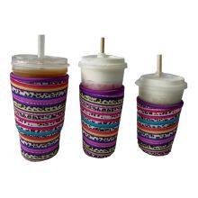 Custom Neoprene Insulator Cup Sleeve Reusable Neoprene Reusable Iced Coffee Sleeve thumbnail-2