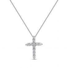 European and American Fashion, Individuality, Creativity, Diamond Studded Cross Necklace, Men's and Women's Versatile Punk thumbnail-5