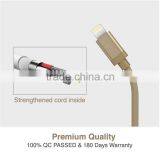 Nylong & TPE Mfi Original 8 Pin Circular Connector Wholesale USB Cable for IOS thumbnail-3