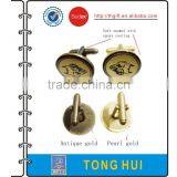 Metal Cufflink With Antique Gold Plating thumbnail-1
