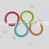Eco-friendly Colorful Plastic Snap Ring for Toys