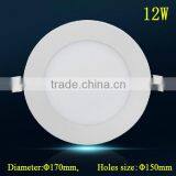 Ultra-thin LED Panel Lights 12w 1080LM Round Mini Dimmable LED Ceiling Light 150mm Hole Size