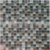 Shanghai Mixed color Glass cube 3d marble mosaic tile