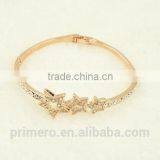 Hot Selling Pentagram Charms Bangles Crystal Star Saudi Gold Jewelry Bracelets thumbnail-5