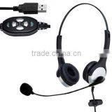 Lightweight Professional USB Headphone for Website and VOIP USB-1002C