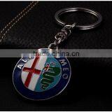 Wholesale Cheap Pizza Shape Custom Plastic Resin Keychain for Souvenir Gift