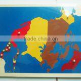 Hot Selling Educational Wooden Toys North America Map Puzzle thumbnail-1