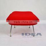 Replica Womb Chair Foot Stool - Red Wool Fabric thumbnail-2