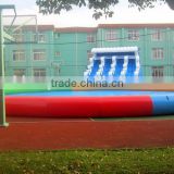 Inflatablewater amusement park waterpark with wave slide in stock