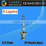 Chocolate Fountain Prices With 5 Layers and Stainless Steel 304 Base Chocolate Fountain Machine in China (SUNRRY SY-CL5)