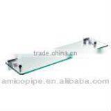 Single Layer Bathroom Cosmetic Glass Shelf