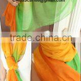 Wholesale Fashion Beach Silk Scarf thumbnail-1