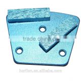 120 mesh 3 M6 PCD plate grinding shoe pad with 2 segments