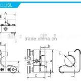 MSC-3SL Height of Center Height 50mm/High Rigidity Kinematic C Type Mounts With 2 Adjusters/C Type Mounts thumbnail-2