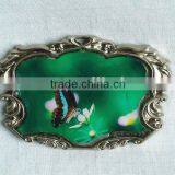 Butterfly With Nature Metal Fridge Magnet