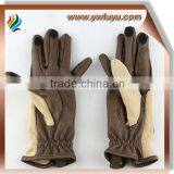 pu With Nylon Kids Children's Riding Gloves
