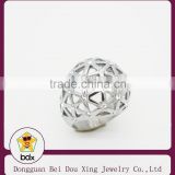Hollow ball high quality Specials silver plated jewelry fashion cute women classic zircon crystal ring