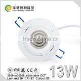 TUV SAA Petent Design Adjustable 2000-3000k Cob Downlight 83mm Cutout Downlight Ip44 thumbnail-4