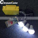 3W Portable Solar Lighting System Kit for Camping