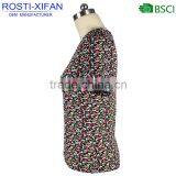 Women Flower Printed Soft Shell Slim Fit T Shirt Summer TOP thumbnail-2