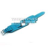 Wholesale Genuine Leather Watch Band Strap with adapter for iwatch Apple watch band-blue color