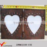 Antique Metal Photo Funia Double Frame thumbnail-2