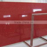 red artificial quartz stone countertop